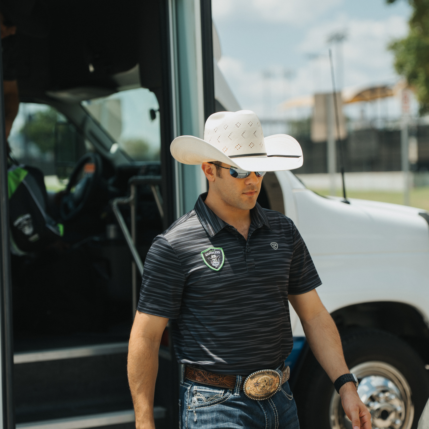 Rock & Roll Denim x Austin Gamblers Polo