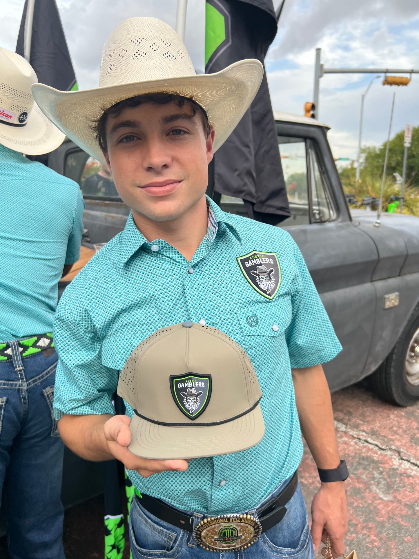 Custom Shield Patch Rope Hat by Staunch Outfitters