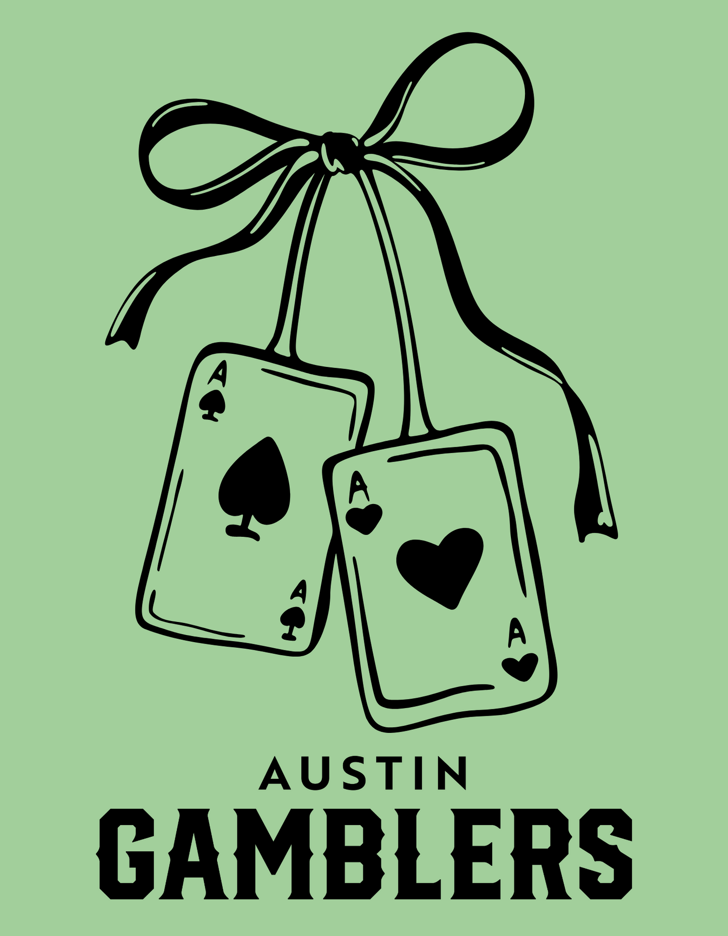 Austin Gamblers Playing Cards Tee