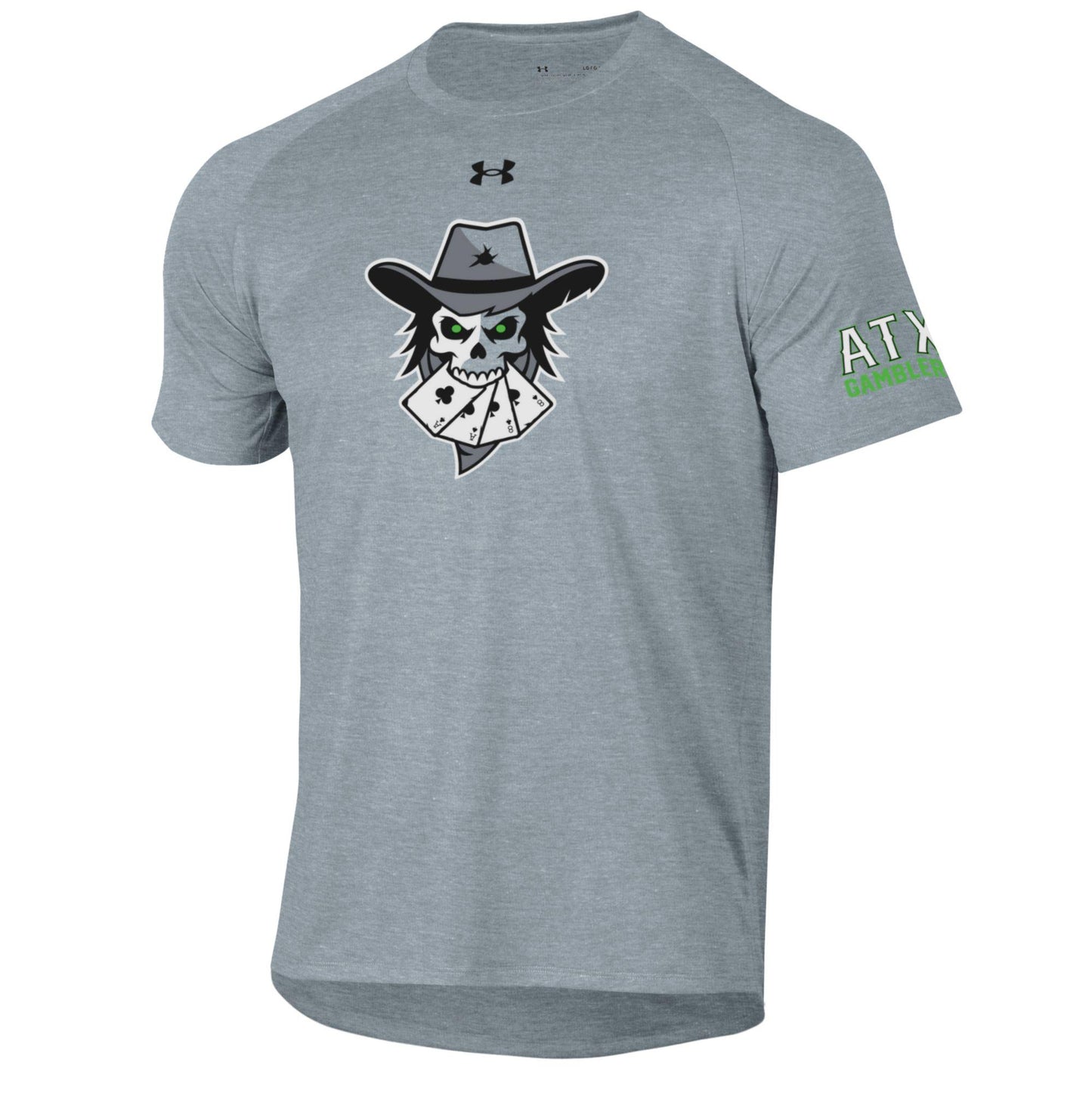 Austin Gamblers Grey Wild Bill Under Armour Tech T-Shirt