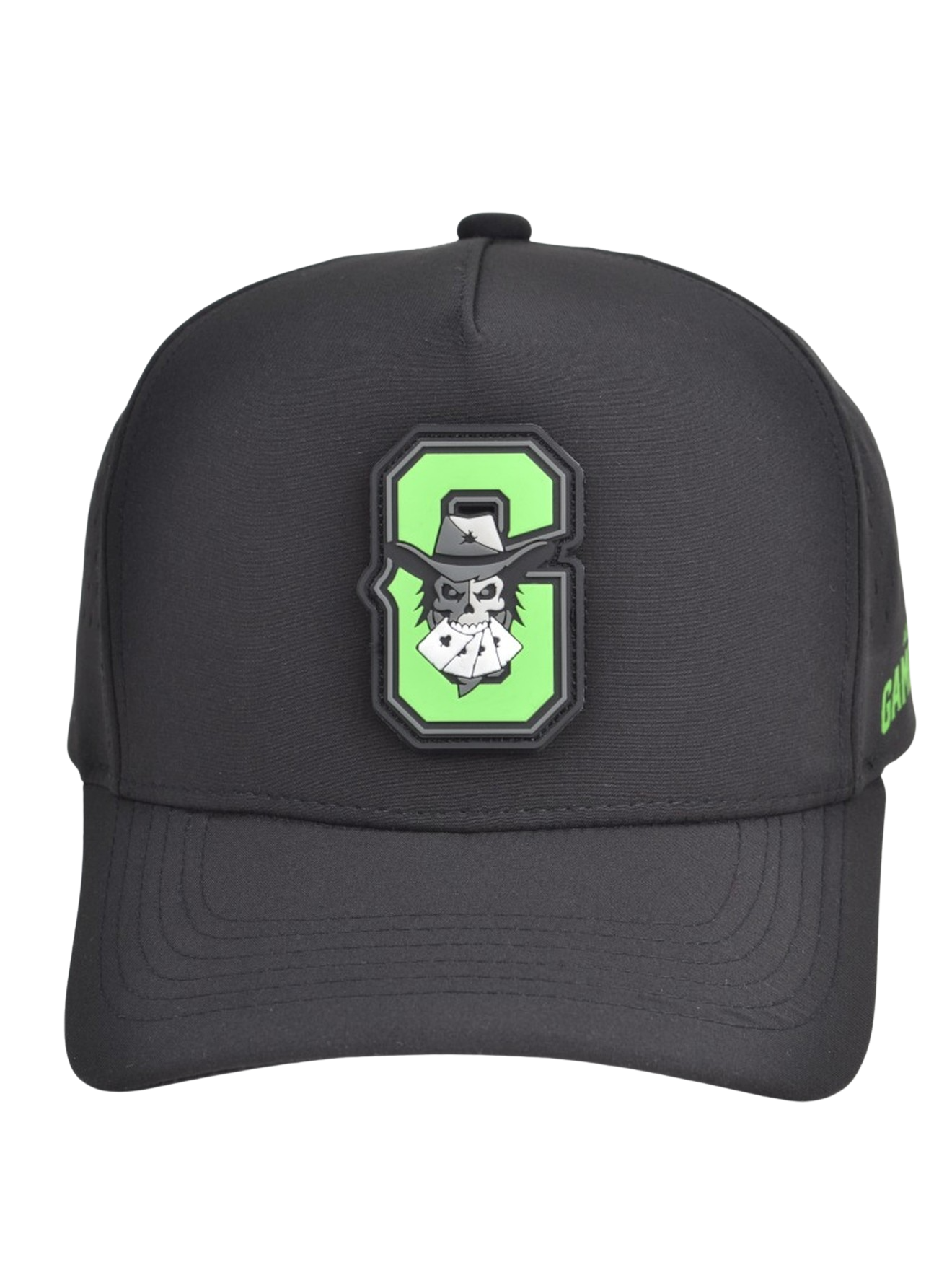 Austin Gamblers Black G Icon Rubber Patch Snapback Hat