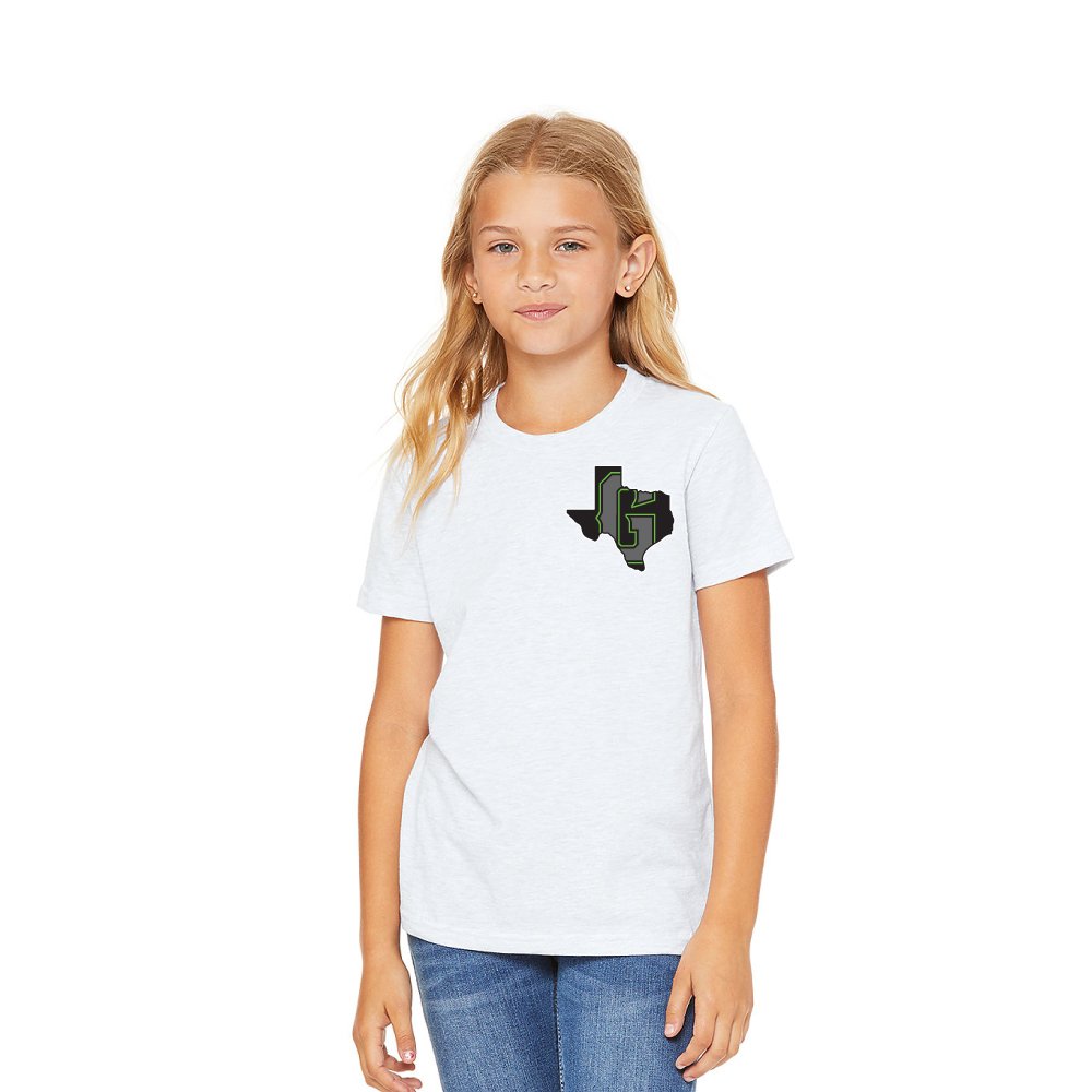 Youth Austin Gamblers White State of Texas T-Shirt