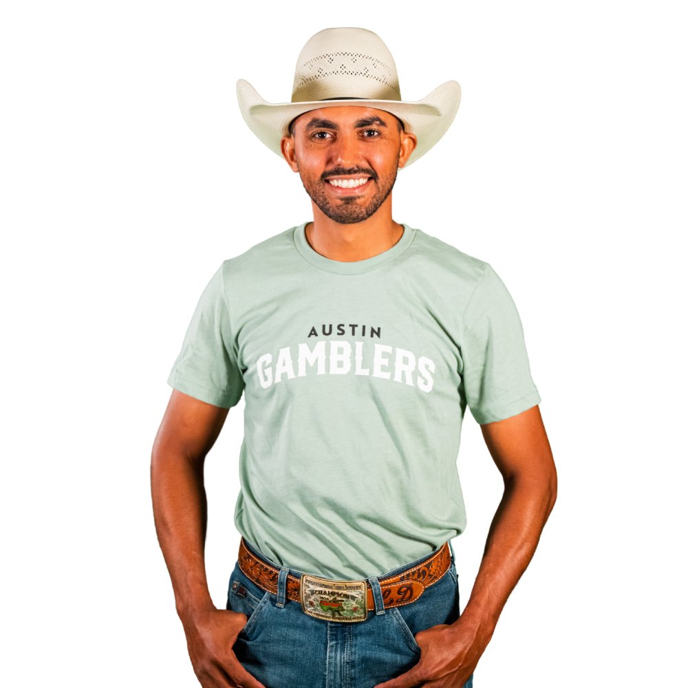 Austin Gamblers Sage Wordmark T-Shirt