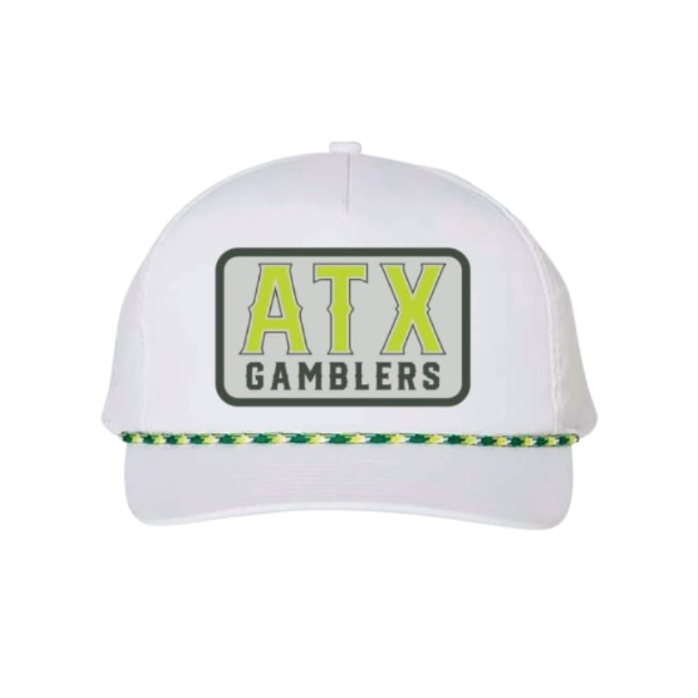 Austin Gamblers White ATX Gamblers Patch Snapback Hat
