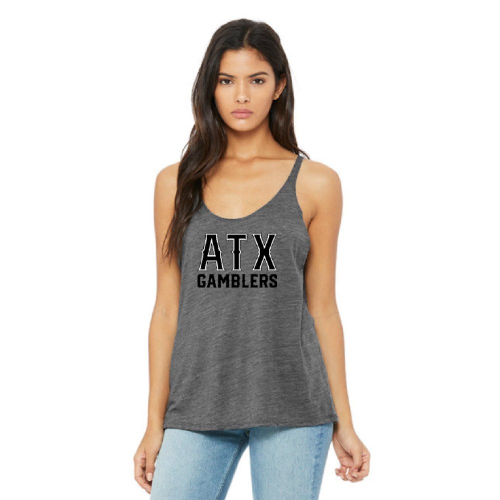 Women's Austin Gamblers Grey ATX Gamblers Tank Top
