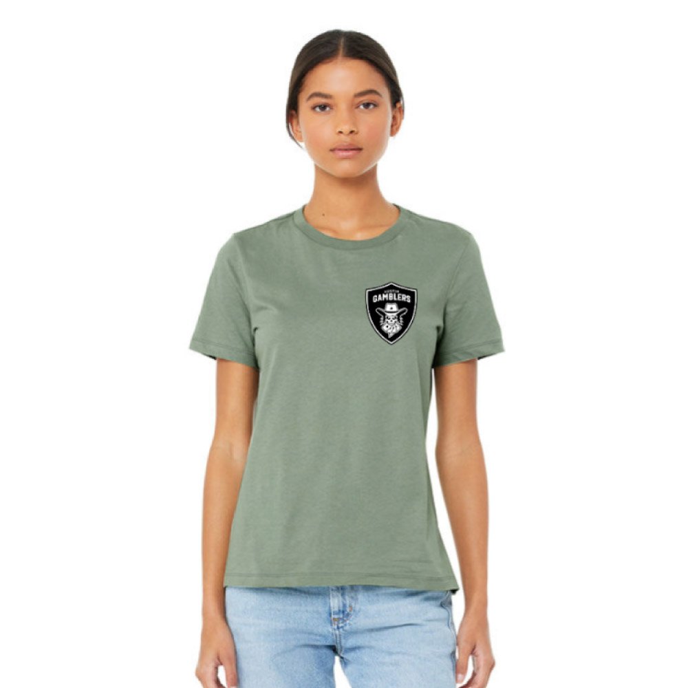 Women's Austin Gamblers Sage Shield T-Shirt