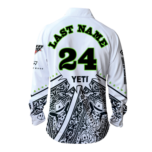 Austin Gamblers White Custom Walkout Jersey