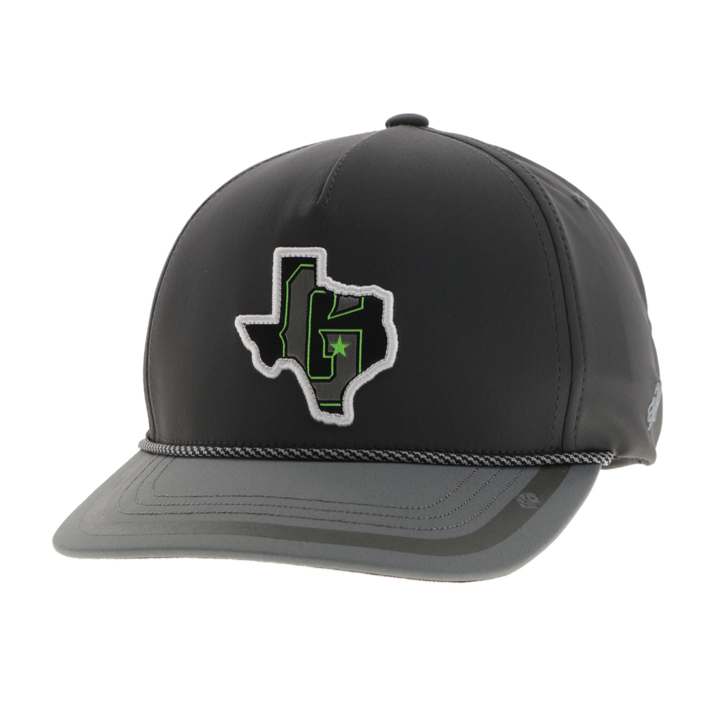 Austin Gamblers Grey State of Texas Hooey Performance Snapback Hat