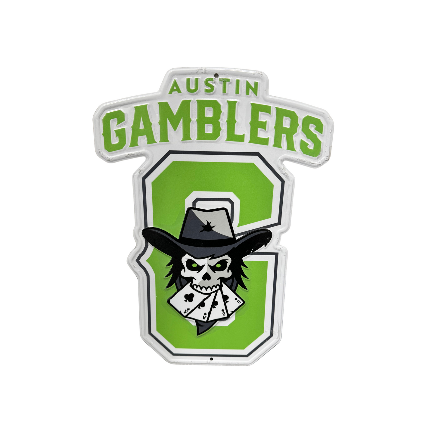 Austin Gamblers Metal Sign