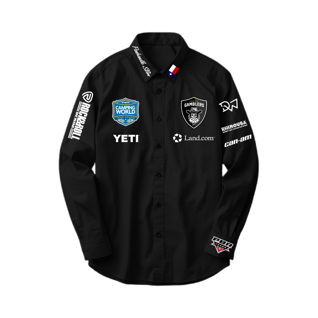 2025 Austin Gamblers Riding Authentic Worn Riding Shirts