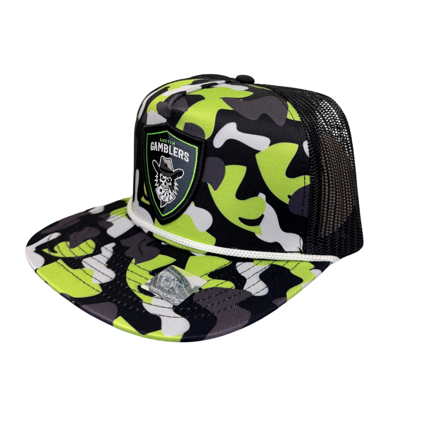 Austin Gamblers Camo Shield Patch Staunch Outfitters Snapback Hat