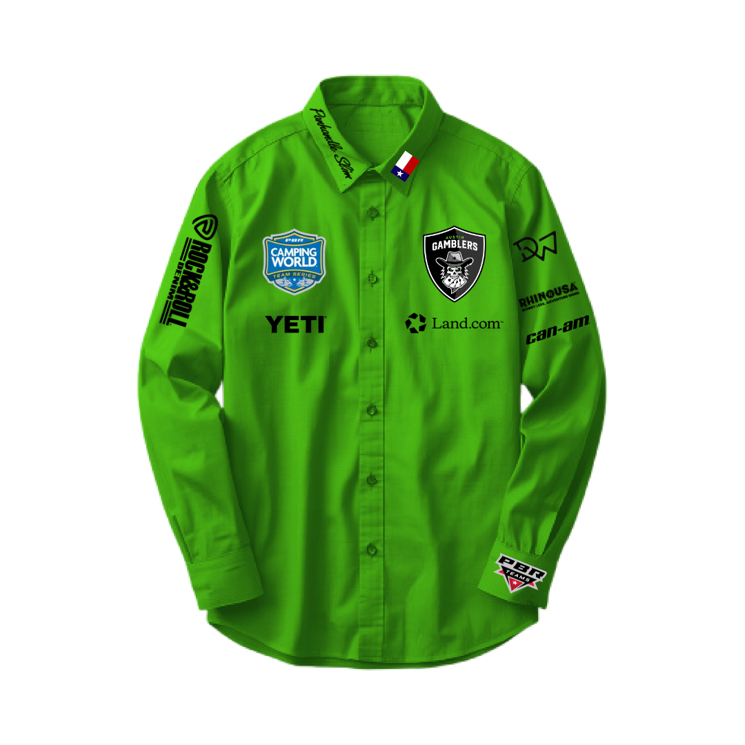 2025 Austin Gamblers Riding Authentic Worn Riding Shirts