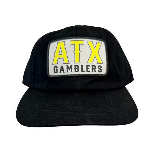 Austin Gamblers Black ATX Gamblers Patch Richardson 252 Adjustable Hat