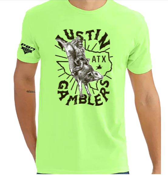 Austin Gamblers Bull Rider T-Shirt