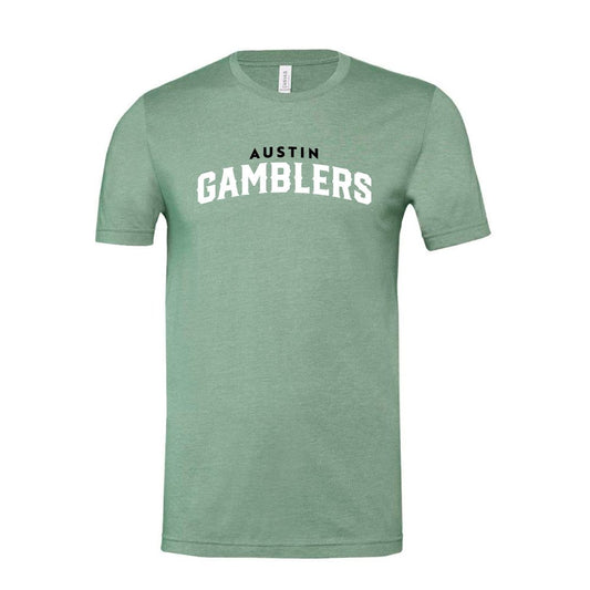 Austin Gamblers Sage Wordmark T-Shirt