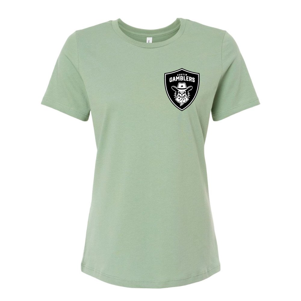 Women's Gamblers Shield Sage T-Shirt - SALE!