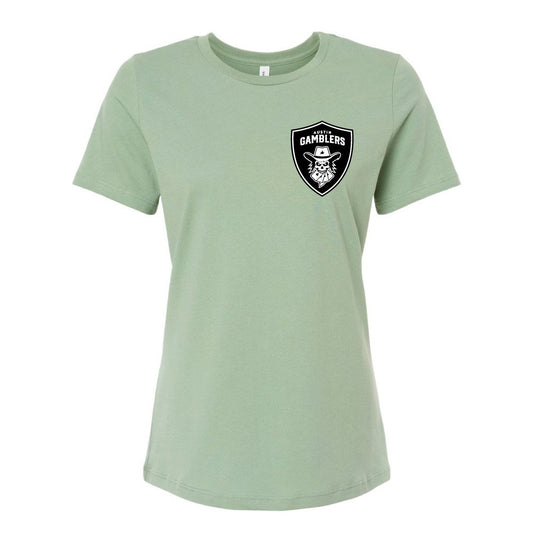 Women's Austin Gamblers Sage Shield T-Shirt