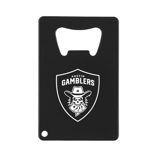 Gamblers Shield Logo Bottle Opener