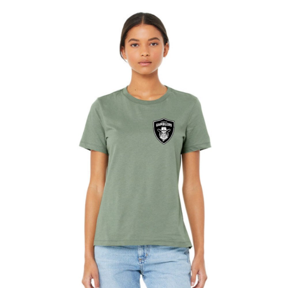 Women's Gamblers Shield Sage T-Shirt - SALE!